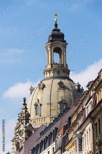 Dresden Frauenkirche, Church of Our Lady in Dresden, Germany