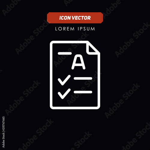 Note icon vector