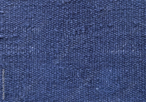Close Up Background Pattern of Blue Textile Texture