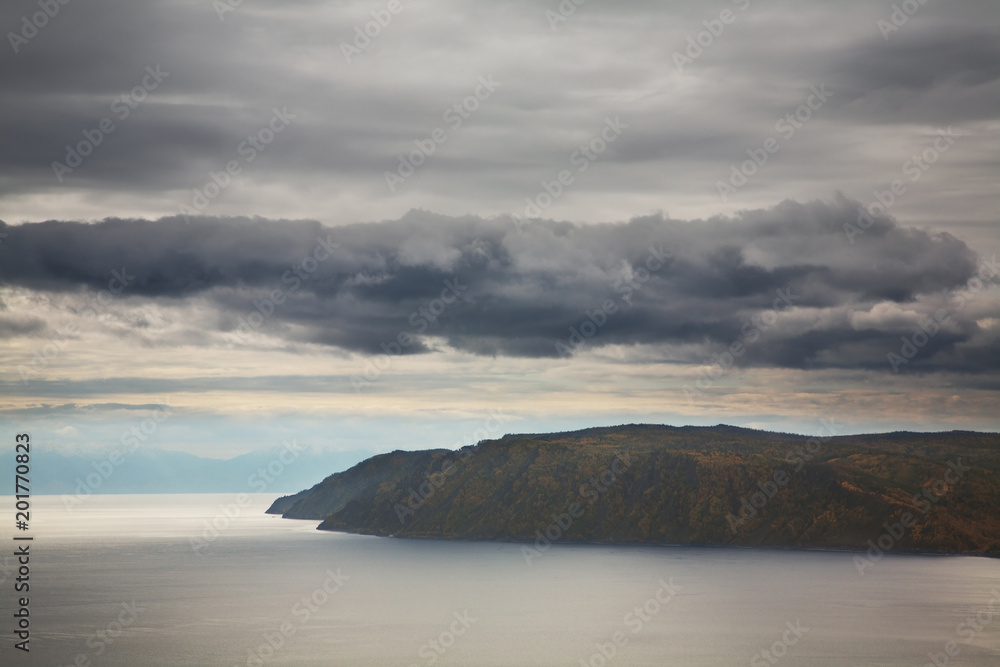 Lake Baikal in Listvyanka. Irkutsk oblast. Russian Lake Baikal in Listvyanka. Irkutsk oblast. Russian