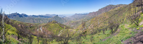 Panorama Mirador Degollada de Becerra de Tejeda de Gran Canaria España photo