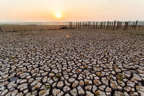 Cracked dry land without water.Abstract background.