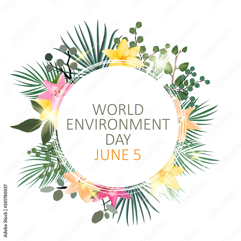 World environment day concept background. Vector Illustration World environment day concept background. Vector Illustration