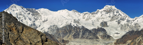 View of mount Cho Oyu from Gokyo Ri, Nepal photo