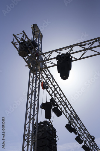structure pour spectacle en extérieur