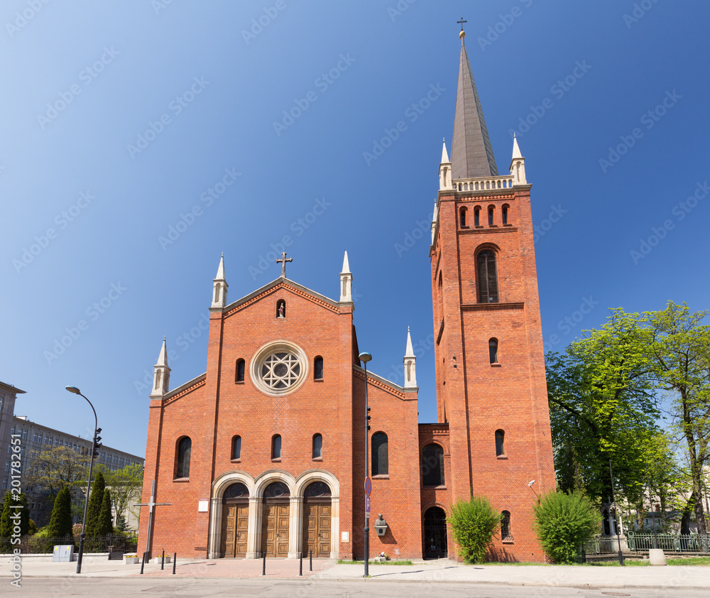 Gliwice / historical old church in the city center