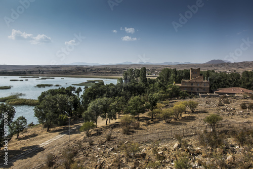 Shore of Lake Sevan in the area of Sevanavank monastery