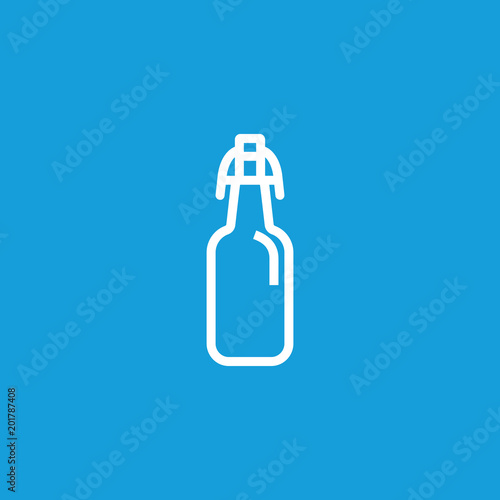 Bottle of Beer Line Icon