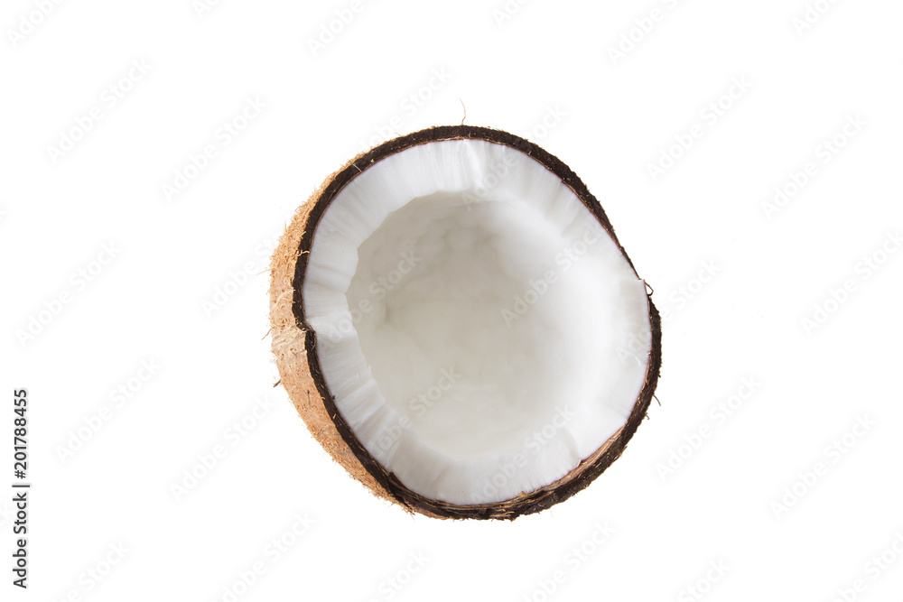 natural coconut isolated in white background natural coconut isolated in white background