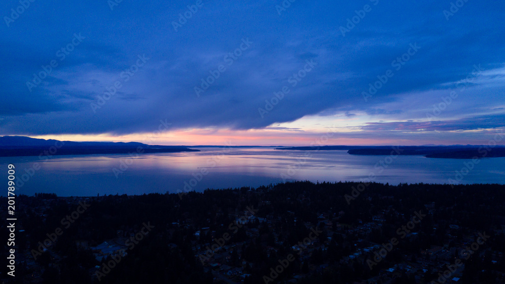 Obraz premium Sunrise over Seattle