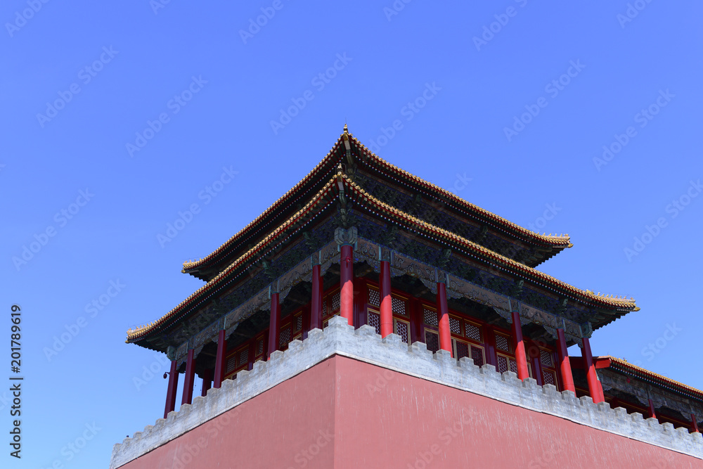 Beautiful buildings in the Forbidden City in China Beautiful buildings in the Forbidden City in China
