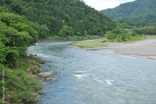 上高地梓川を源流に持つ犀川、やがて千曲川と合流し信濃川となる photo