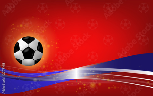 The football World  Cup  2018   Vector image for background soccer.
