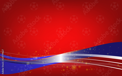 The football World  Cup  2018   Vector image for background soccer.
