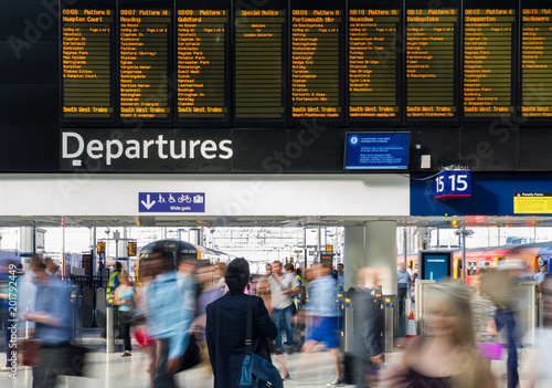 Quadro em tela Station Departure Board