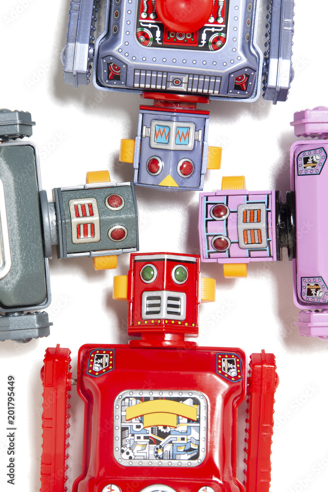 Fototapeta premium Vintage tin robot toys