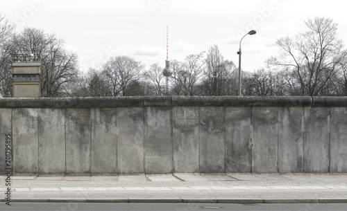 Berlin wall TV tower and watchtower