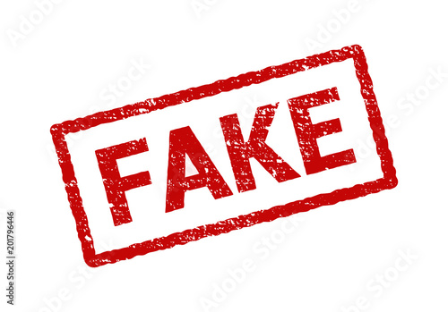 Fake stamp vector grunge rubber sign. Fake seal stamp background isolated