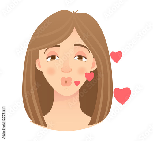 emotions of womans face