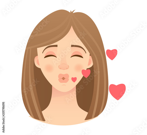 emotions of womans face