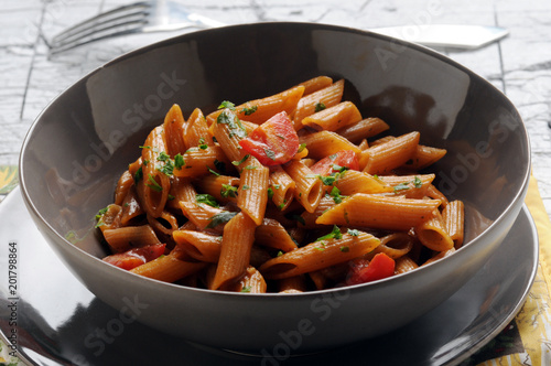 Penne all'arrabbiata Cucina italiana Italian cuisine 