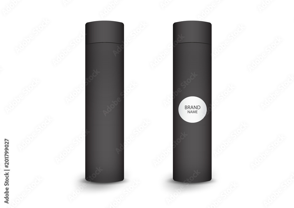 3d cylindrical box package, product design,Vector illustration. 3d cylindrical box package, product design,Vector illustration.