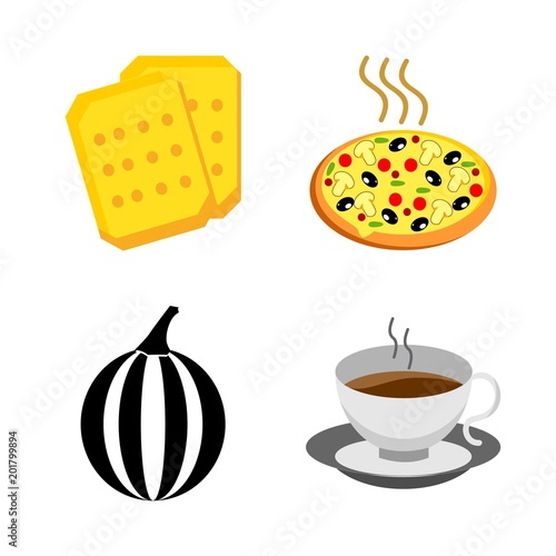 icons about Food with citrus fruit, fruit, sugar, lunch and hot