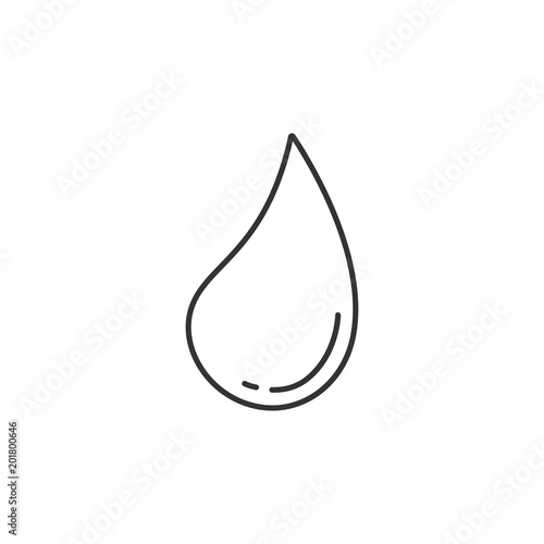Water drop icon. Simple element illustration. Water drop symbol design from Ecology collection set. Can be used in web and mobile