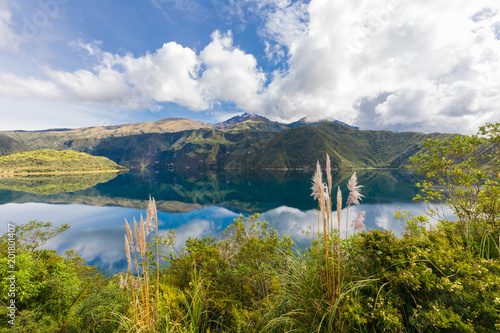 Laguna of Cuicocha and Cotacachi volcan Ecuador