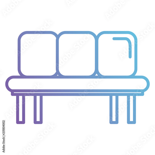 waiting room chairs icon vector illustration design