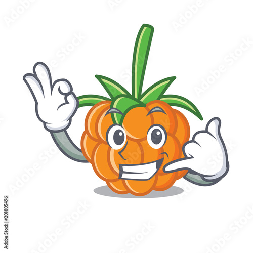 Call me cloudberry mascot cartoon style