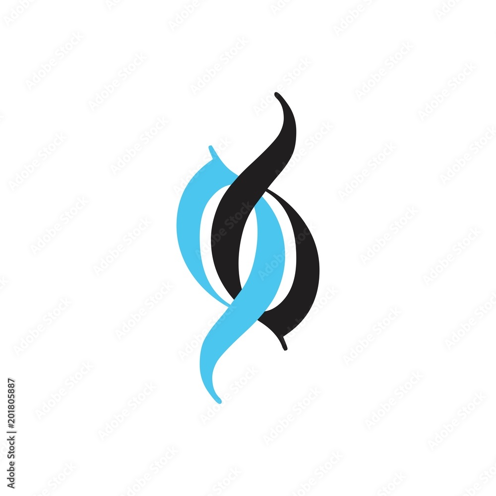 Fototapeta premium letter qb logo vector