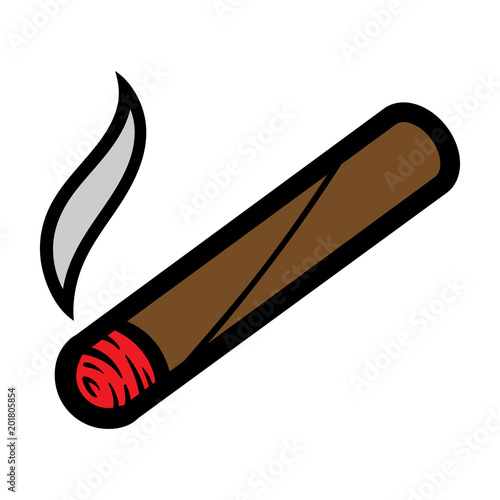 Tablou pe pânză Cartoon Cigar or Blunt