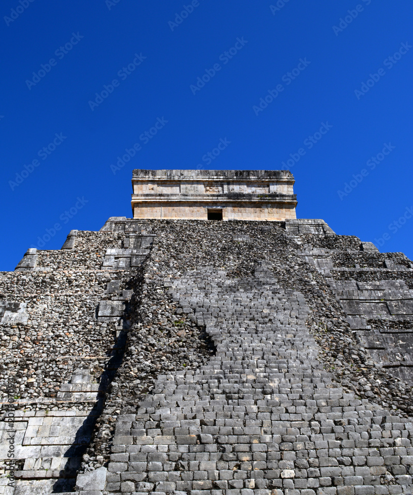 El Castillo Damaged Stairs/The Damaged stairs of the Pyramid of El ...