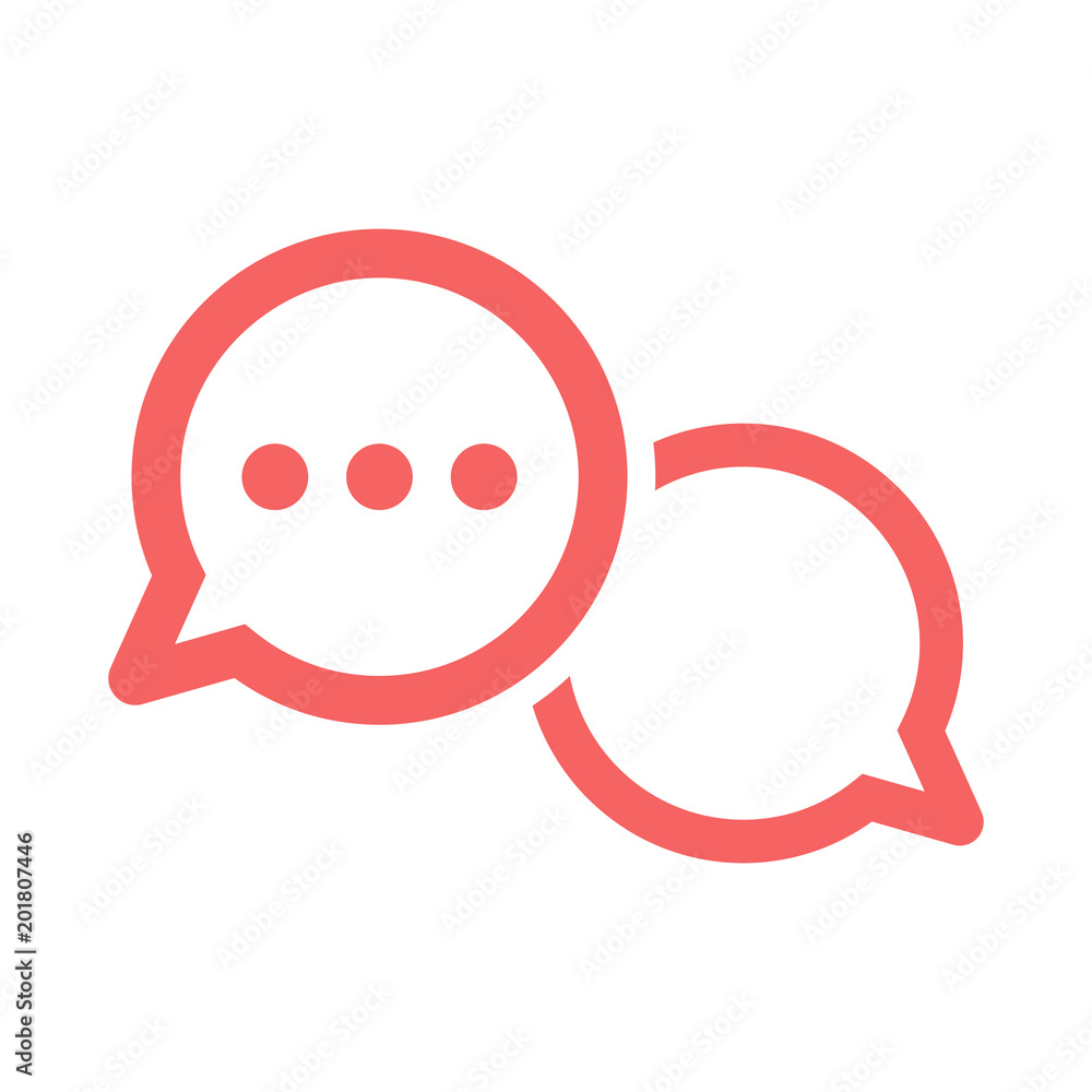 chat icon, communication icon outline vector chat icon, communication icon outline vector