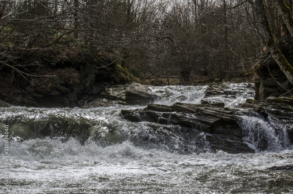 Naklejka premium wodospad Bieszczady 