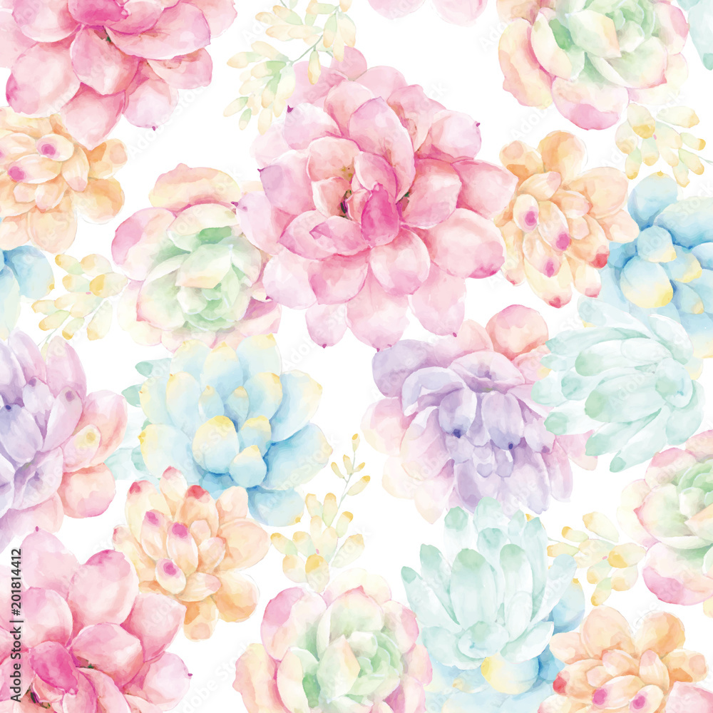 Watercolor floral collection