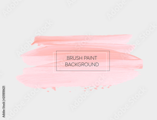 Logo brush painted watercolor background. Art abstract brush paint texture design acrylic stroke vector illustration. Perfect design for headline and sale banner. 