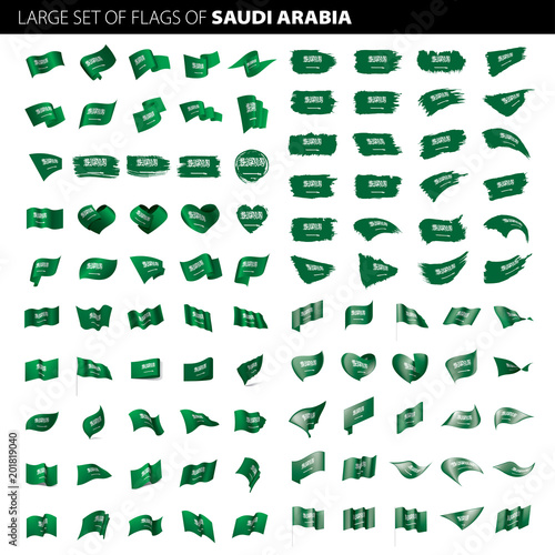 Saudi Arabia flag, vector illustration