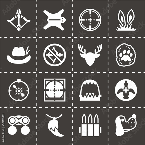 Vector Hunting icon set
