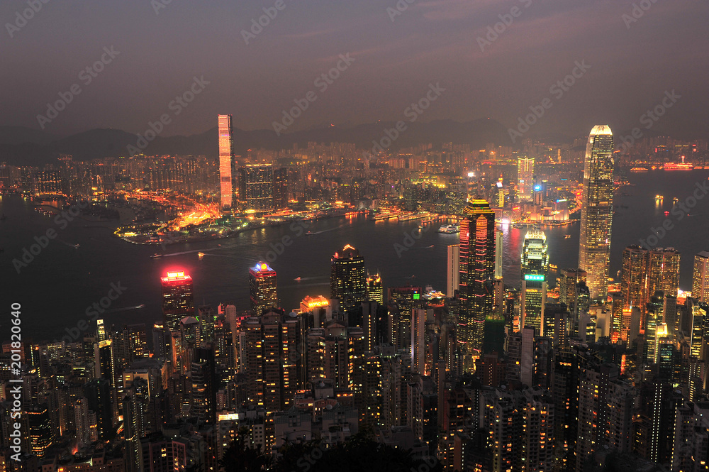 Hong Kong Cityscape at Night 