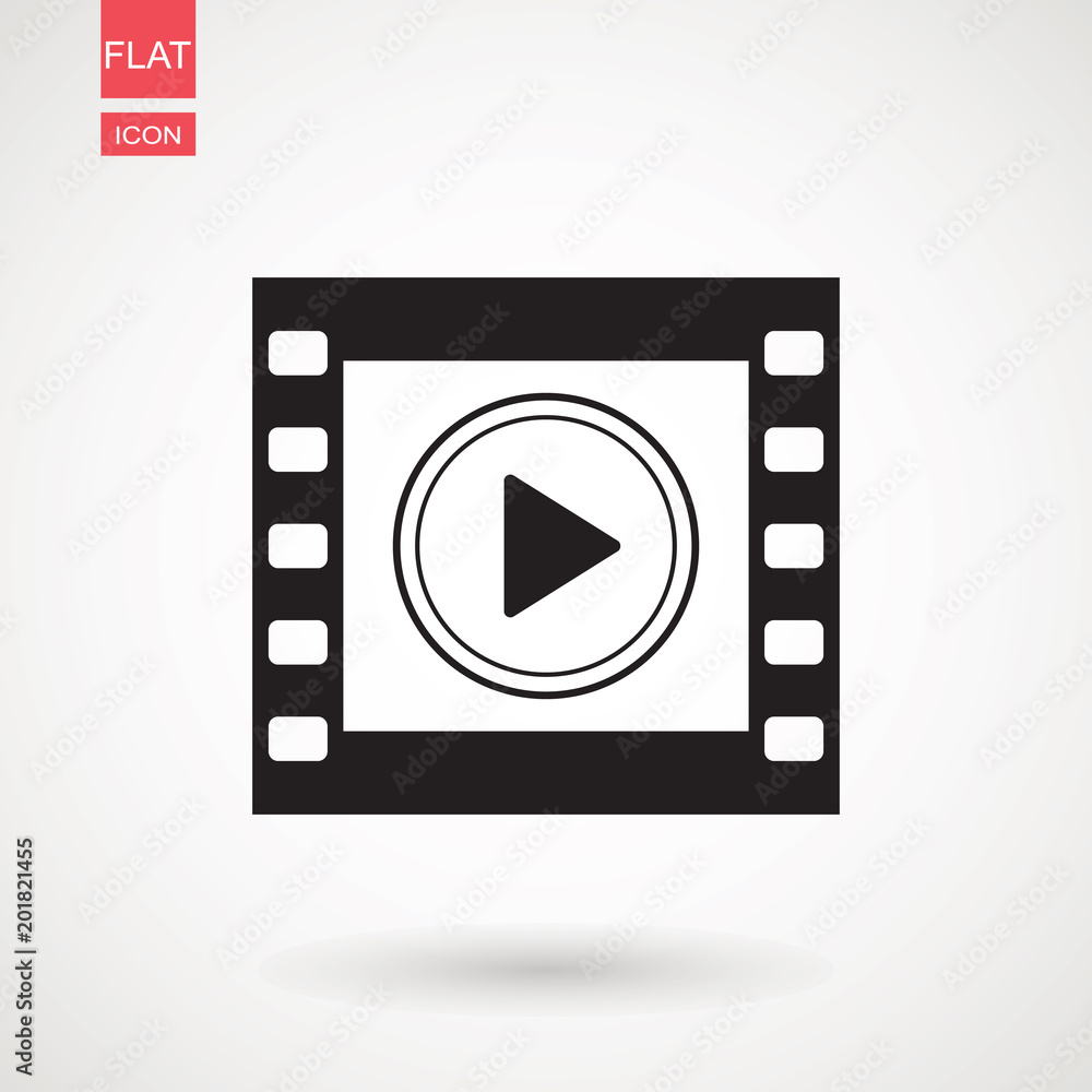 Video icon. film strip vector, flat design best vector icon Video icon. film strip vector, flat design best vector icon