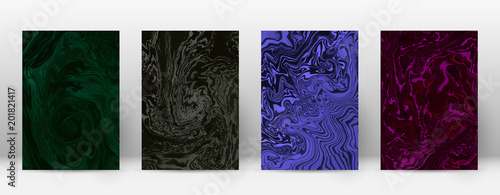Abstract cover. Modern design template. Admirable suminagashi marble. Minimalistic hipster flyer design. Overwhelming trendy abstract cover. Vector illustration.