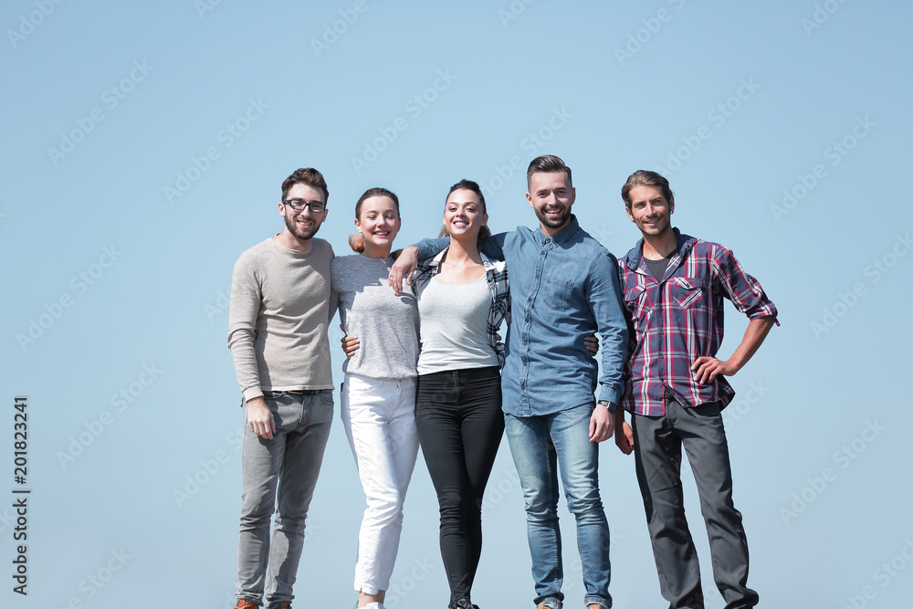 group portrait of confident young people