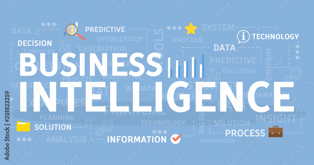 Obraz premium Business intelligence concept.