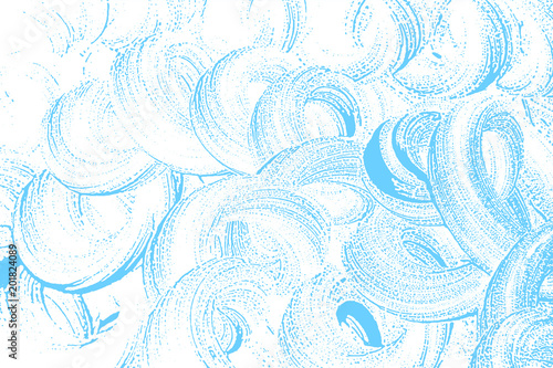 Natural soap texture. Alluring light blue foam trace background. Artistic curious soap suds. Cleanliness, cleanness, purity concept. Vector illustration.