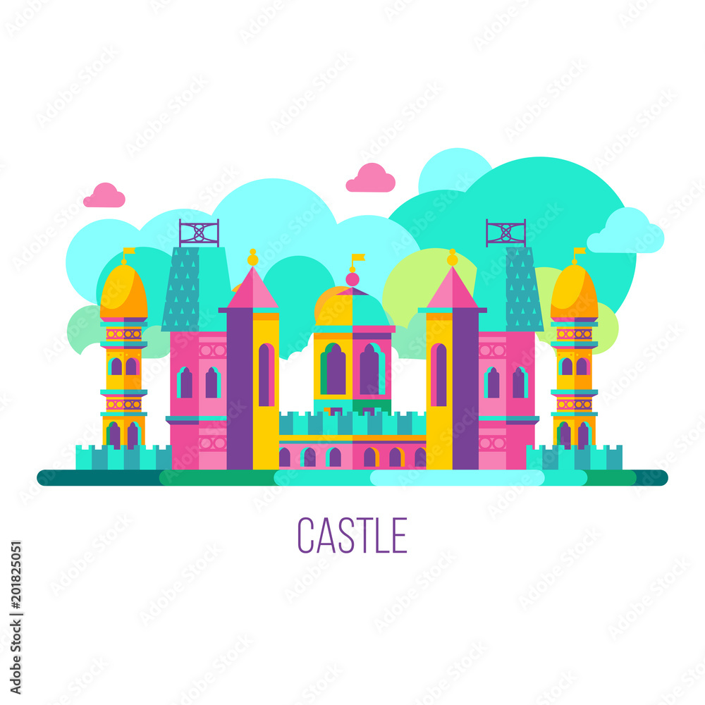 Amusement park. Vector clipart. Amusement park. Vector clipart.