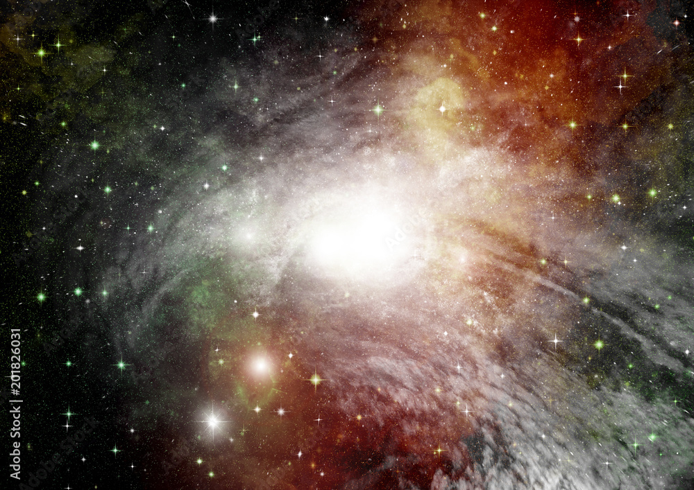 galaxy in a free space galaxy in a free space