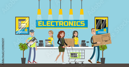 Electronics center mall.