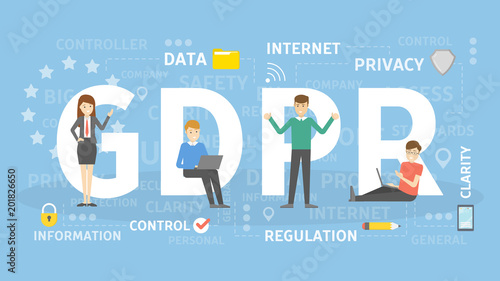 GDPR concept illustration.